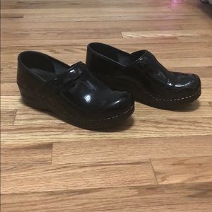 Sanita black clogs size 36
